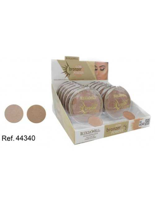 Grossiste cosmétique Leticia Well – Pack 12 – Powder bronzer glow