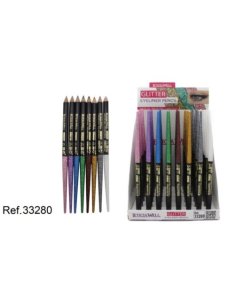 Grossiste maquillage Leticia Well – Pack 48 – Crayon yeux glitter