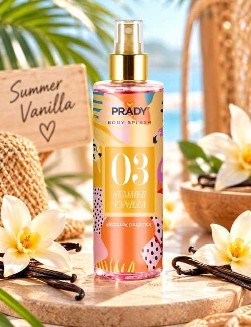 Body Splash 250ml Citron Vanille - Pack 12 unités