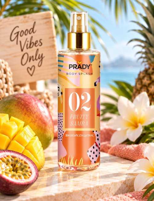 Body Splash 250ml Citron Vanille - Pack 12 unités