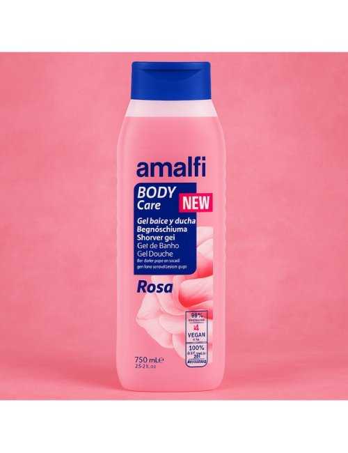 Gel douche doux rose 750 ml - Vente professionnelle