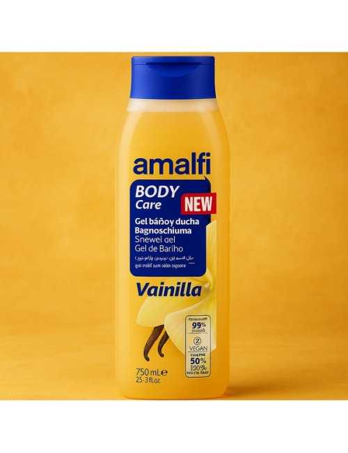 Gel douche parfum vanille 750 ml AMALFI - Vente pro