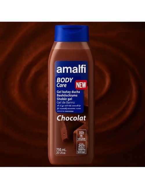Gel douche chocolat 750 ml AMALFI - Vente pro carton