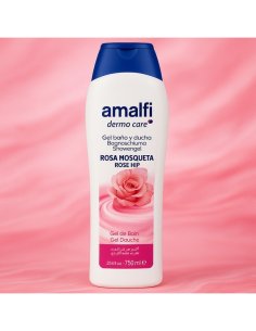 Gel de douche rose musquée 750 ml - Beauté Amalfi