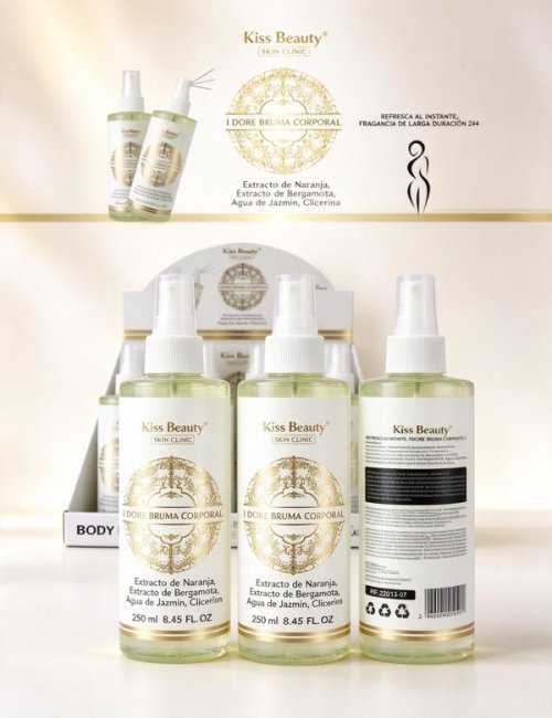 Brume corporelle Idore 24H 250ml Kiss Beauty