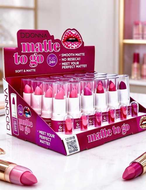Rouge à lèvres mat intense D'DONNA Pack 24 - Tenue 24h
