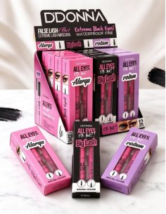 Pack 12 Mascara Faux Cils + Eyeliner Noir Extrême D'DONNA