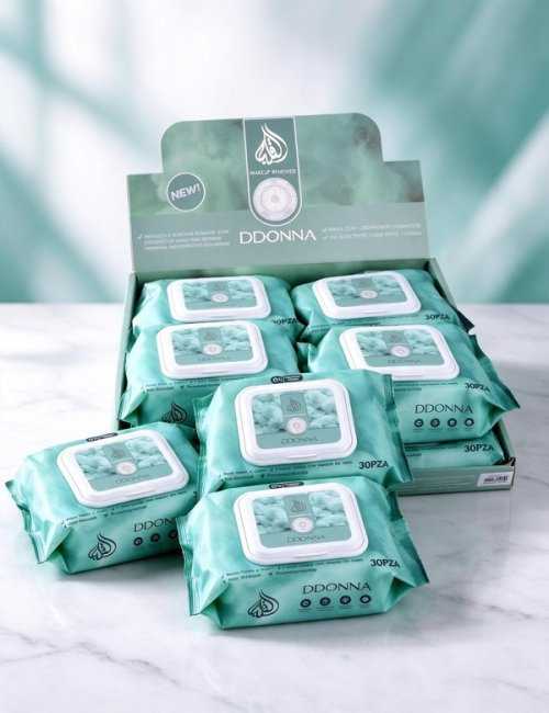 Lingettes démaquillantes Pistache pack 12 D'DONNA