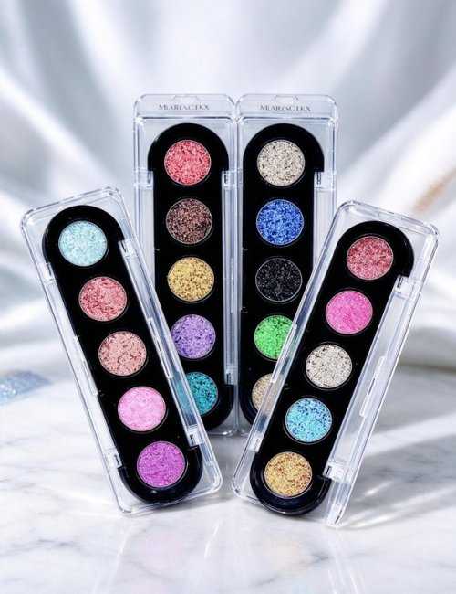 Pack de 24 Ombres à Paupières Pailletées D'DONNA – Couleurs