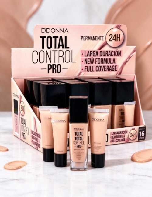 Fond de teint Makeup Total Control Pro D'Donna pack 16