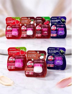 Pack 24 masques & baumes à lèvres fruités D'DONNA hydratants
