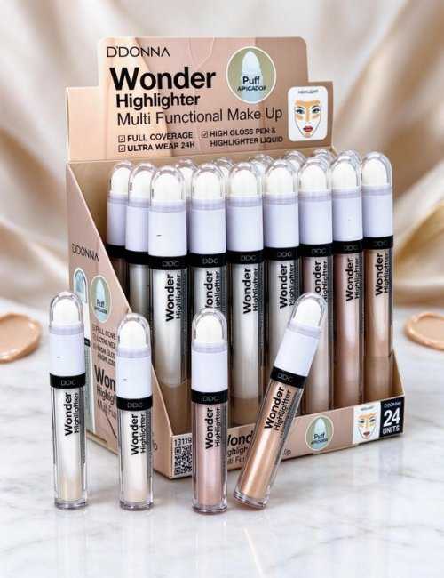 PACK DE 24 WONDER HIGHLIGHTER D'DONNA - Enlumineur économiqu