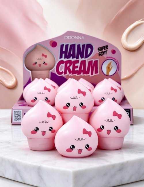 Crème de mains Pêche Pack 12 D'DONNA 50ml hydratante parfumé