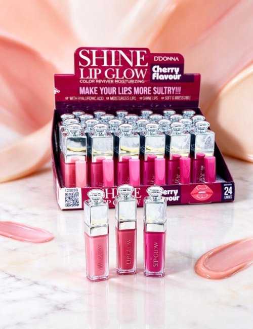 Gloss Hyaluronic Parfum Cerise Pack 24 D'Donna - Brillance &