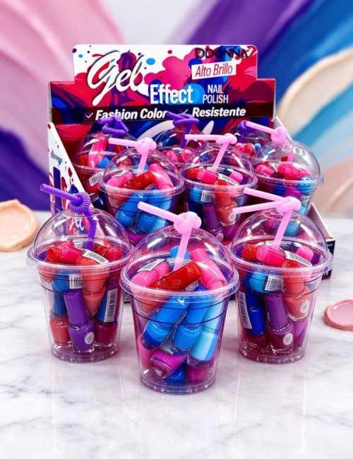 Vernis à ongles effet gel haut brillant D'DONNA - Pack 96 un