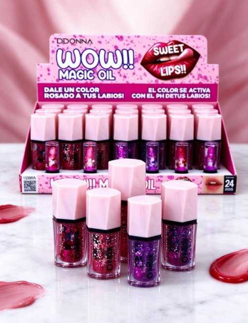 Lipgloss Magic Wow!! Pack 24 D'DONNA, couleur personnalisée