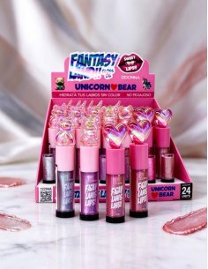 Pack 24 Lipgloss Huile Fantasy Land D'DONNA brillant et doux