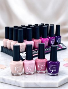 Pack de 24 vernis à ongles effet gel 9 jours D'DONNA