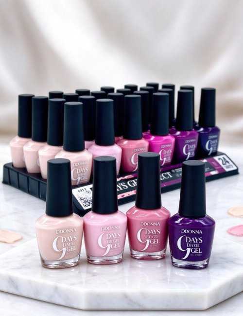 Pack de 24 vernis à ongles effet gel 9 jours D'DONNA