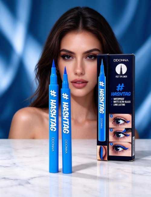 Pack 24 Eyeliner liquide bleu 24H précision D'DONNA