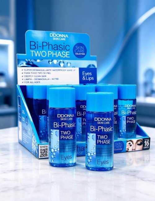 Pack 16 Eau micellaire bi-phase D'DONNA 120ml, démaquillant