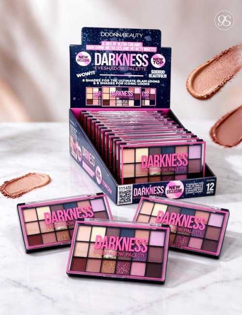 Pack de 12 palettes d'ombre à paupières Darkness D'Donna