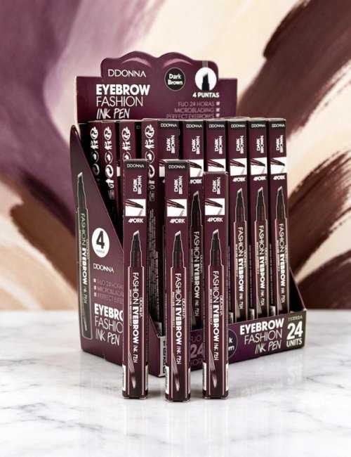 Pack 24 Microblading Sourcils Marron Foncé D'DONNA - Tenue 2