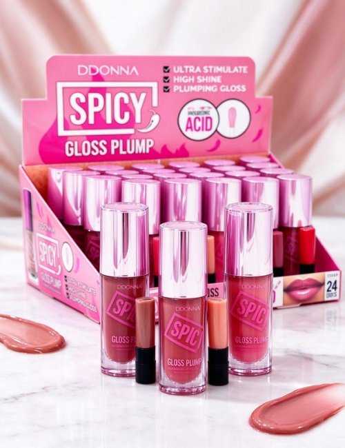 Pack 24 SPICY GLOSS PLUMP D'DONNA - Gloss volumisant lèvres