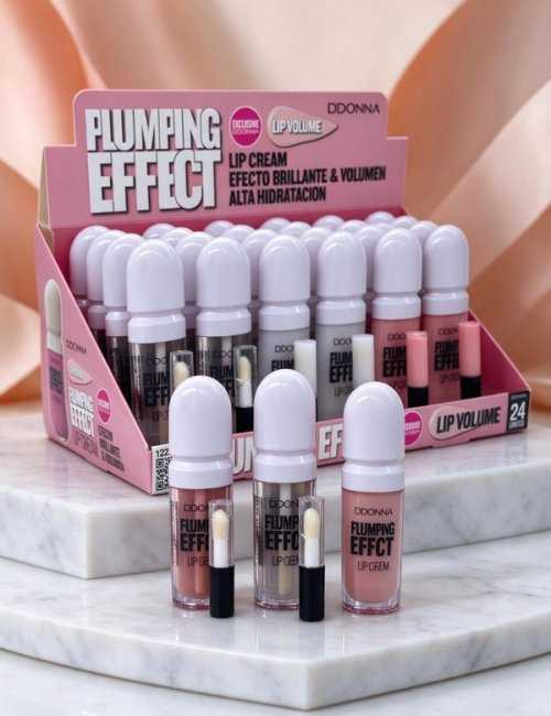 Pack 24 crème lèvres effet volume D'DONNA - Hydratant et vol