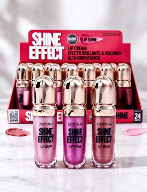 Pack 24 crème à lèvres effet brillant D'DONNA confort et écl