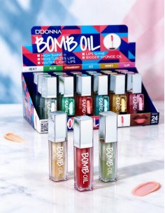 Pack 24 Gloss Glow Bomb Huile D'Donna pour lèvres hydratées