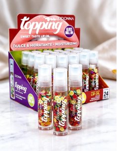 Gloss Popping Sweet Lip Oil - Pack 24 D'Donna - Brillance 3D
