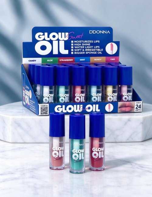 Pack 24 huile à lèvres Glow Lip Oil Sweet D'Donna hydratante
