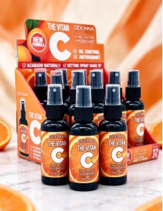 Pack 12 Brume Fixatrice POWER MATTE Vitamine C D'DONNA