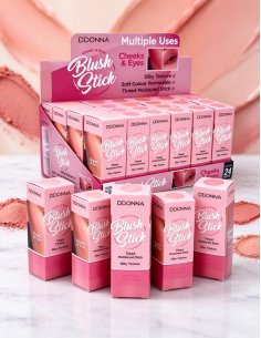 Pack 24 Blush Stick Joues & Yeux hydratant D'DONNA