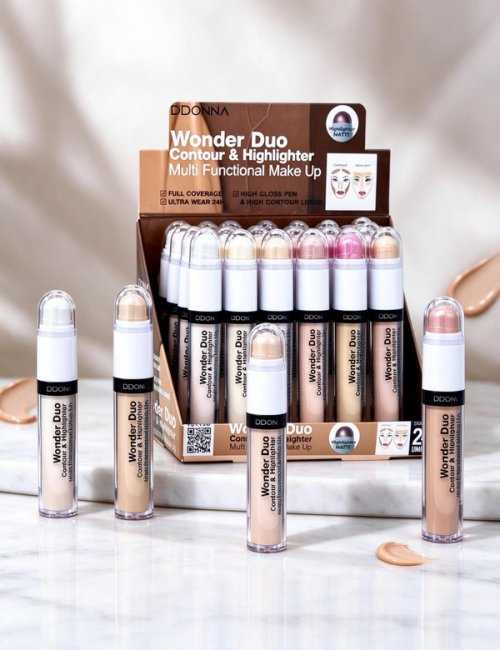 Pack 24 Wonder Duo Contour & Highlighter D'Donna - Duo créme