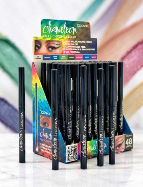 Pack 48 Eyeliner Caméléon Multichrome D'Donna effet chromé u