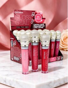 Pack 24 Lipgloss Gyal Matte D'Donna - Rouge à lèvres mat