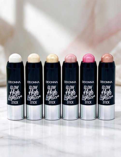 Pack 24 Glow Highlighter Stick D'Donna - Maquillage long ten