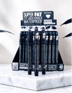 Pack 48 eyeliners waterproof longue tenue D'DONNA