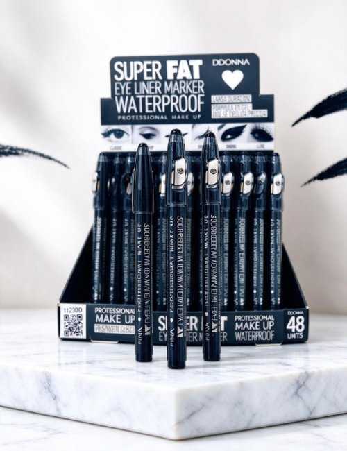 Pack 48 eyeliners waterproof longue tenue D'DONNA