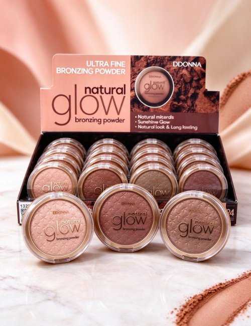 Poudre bronzante naturel éclat D'DONNA pack 24 unités