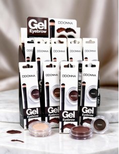 Gel pour sourcils D'DONNA pack de 12 - tenue longue durée
