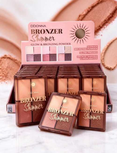Poudres Bronzer Shimmer D'DONNA Pack 24 - Finition mate et n