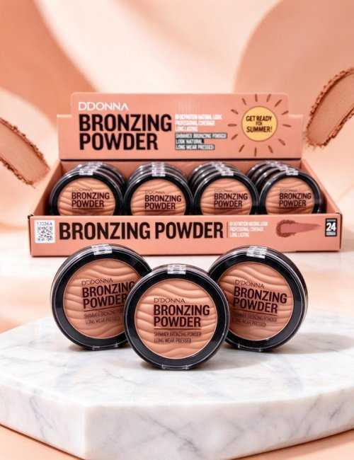 Pack 24 Poudres Compactes Bronzantes D'DONNA, maquillage nat
