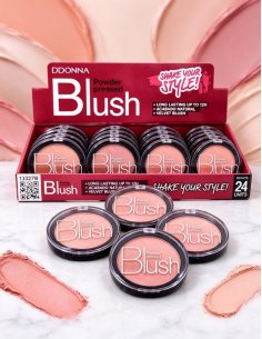 Pack 24 fards à joues pressés Blush Power par D'DONNA