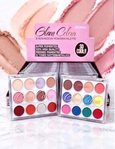 Ombres à Paupières Glam Colour D'DONNA - Pack de 24