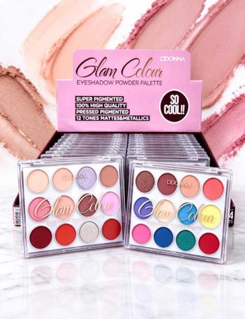 Ombres à Paupières Glam Colour D'DONNA - Pack de 24