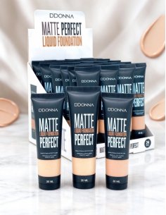 Fond de Teint Fluide Mat Perfect D'Donna Pack 24 - tenue lon
