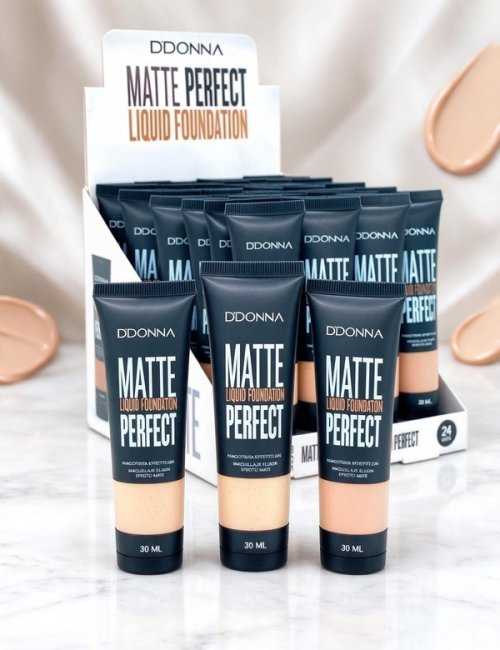 Fond de Teint Fluide Mat Perfect D'Donna Pack 24 - tenue lon
